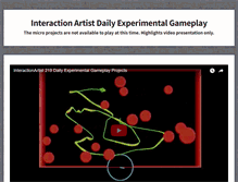 Tablet Screenshot of interactionartist.com